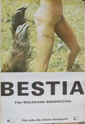 BESTIA - PLAKAT do filmu Borowczyka - PLAKAT FILMOWY