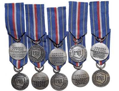 Medal srebrny za zasługi dla Obrony Cywilnej PRL Mennica