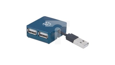 4-Portowy Mini HUB USB 2.0 Rozdzielacz 4x USB-A Manhattan