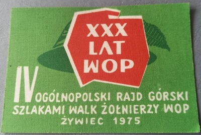 XXX Lat WOP IV Ogólnopolski Rajd Górski - Żywiec 1975
