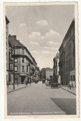 KALISZ. Widok Hindenburgstraße mit Palastkino