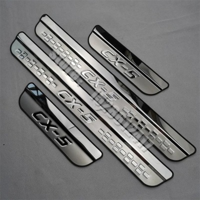 HIGH QUALITY STAINLESS STEEL SCUFF PLATE DOOR SILL TRIM FOR MAZDA CX~52356