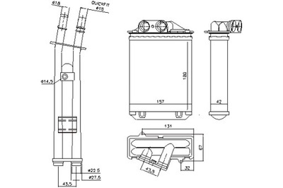 NISSENS HEATER ABARTH 500 595 695 500C 595C 695C FIAT 500 500 C  