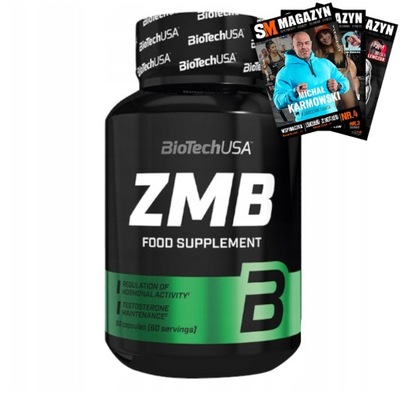 BIOTECH ZMB 60k ZMA ZINOK MAGNEZ WIT B6 TESTOSTERON HORMÓNY IMUNITA