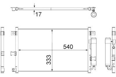 MAHLE CONDENSADOR DE ACONDICIONADOR MAZDA MX-5 3 1.8 2.0 03.05-12.14  