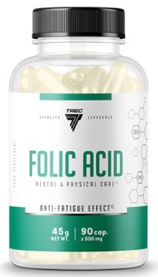 TREC VITALITY KWAS FOLIOWY FOLIC ACID 90kap FOLATE