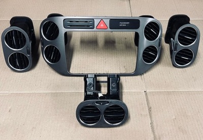 VW TIGUAN 5N0 CUADRO RADIO DEFLECTOR DE VENTILACIÓN REJILLAS CONSOLAS DISEÑO JUEGO  