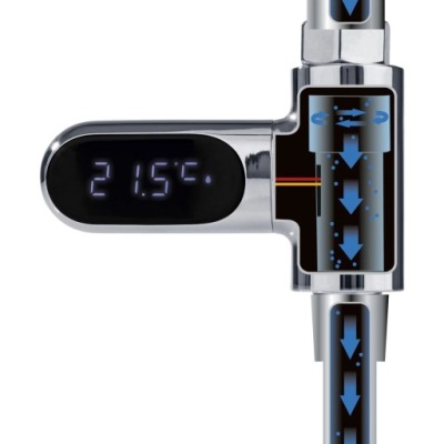 Cyfrowy termometr przepływowy do kranu MAXXMEE
