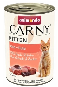 Animonda Carny 400g Kitten Wołowina Indyk DE