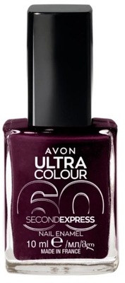 AVON ULTRA Colour Second Express Lakier paznokci Szybkoschnący DARK MAGIC