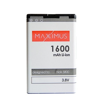 Bateria MAXXIMUS do NOKIA 5800 1600MAH BL-5J