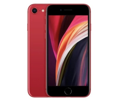 czerwony telefon Apple iPhone SE 64gb RED bez locka