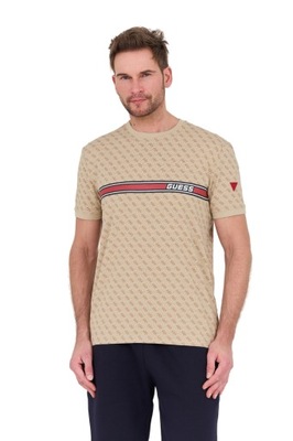 GUESS Beżowy t-shirt Jamey XL
