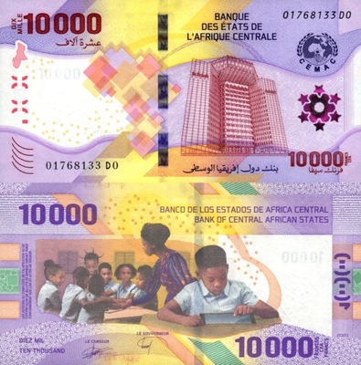 # AFRYKA CENTRALNA - 10000 FRANKÓW P-NEW 2022 UNC