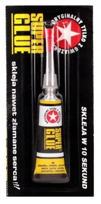 KLEJ SUPERGLUE SUPER GLUE uniwersalny 2ml tubka