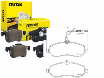 Textar гальмівні колодки ham. citroen jumpy fiat scudo 245950 фото №1