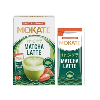 Matcha Latte Truskawka instant w saszetkach (6x14g)