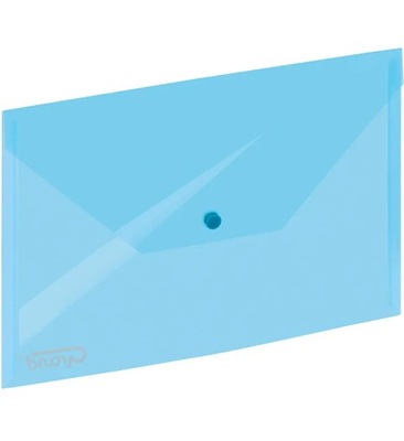 Koperta A4 na zatrzask GRAND niebieska przeźroczysta
