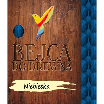 Bejca do drewna wodna w proszku 18g Niebieska