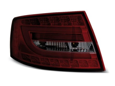 Фонари задние audi a6 c6 04-08 led 6pin red smoke фото №1
