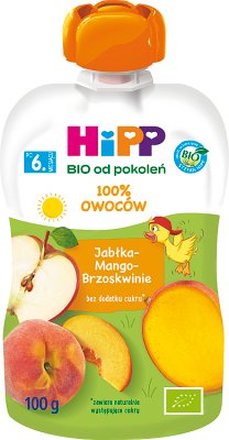 HiPP Jabłka-Mango-Brzoskwinie BIO, 100g