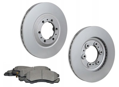 Тормозные диски тормозные колодки opel frontera b 1998-2004 перед kpl 280mm фото №1