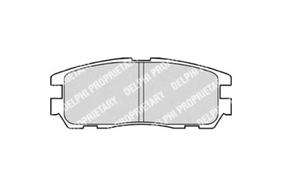 Delphi тормозные колодки тормозные opel frontera 98- задняя delp фото №1