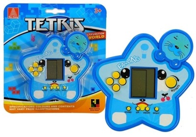 HIT Gra Elektroniczna Tetris Gwiazdka Niebieska