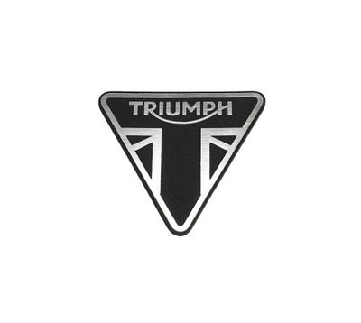 Naklejka Emblemat TRIUMPH srebrna 42x37mm