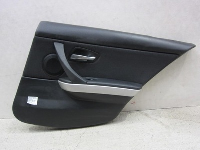 BMW E91 E90 2005-2010 FORRO DE PUERTA DERECHA PARTE TRASERA TRASERO NEGRO MATERIAL  