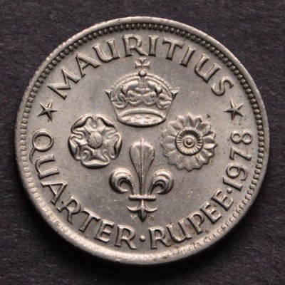 Mauritius - 1/4 rupee 1978