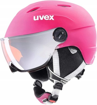 dziecięcy kask Uvex Junior Visor pro PINKT MAT różowy 52 - 54 cm