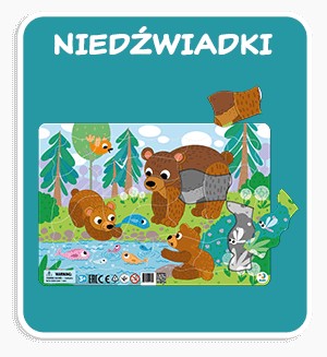 PUZZLE RAMKOWE 21 el. NIEDZWIADKI