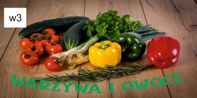 BANER REKLAMA SPRZEDAŻ WARZYWA I OWOCE 120X80