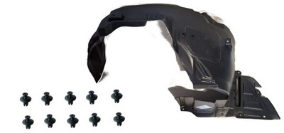 Подкрылок перед левая + клипсы mitsubishi colt 04-12 фото №1