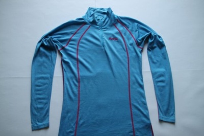 BERGANS OF NORWAY__FJELLRAPP LADY HALF ZIP__KOSZULKA 100% MERINO WOOL__L