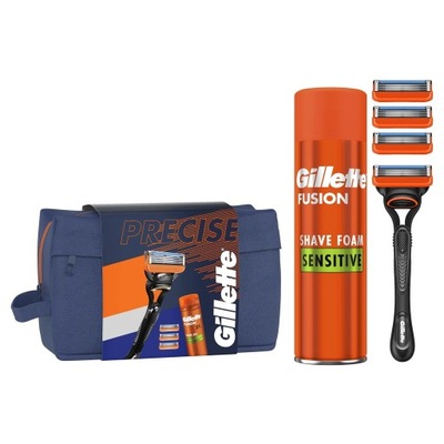 GILLETTE MAN ZESTAW KOSMETYCZKA MASZYNKA FIUSION