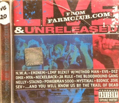 CD Live & Unreleased From Farmclub.com EMINEM DMX JA RULE NICKELBACK VG