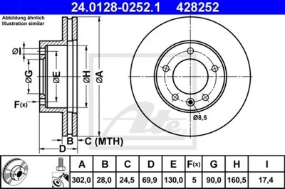 24.0128-0252.1 ДИСК HAM.PRZOD RENAULT MASTER 10-