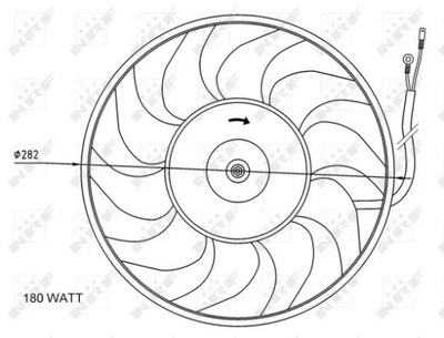 NRF 47071 WENTYLATOR, CHLODZENIE DEL MOTOR  