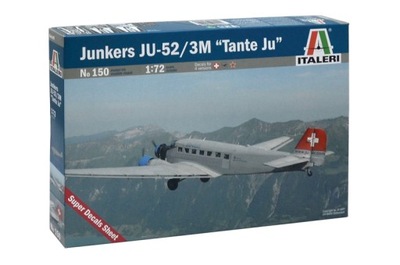 Model Samolotu JU-52 Junkers Tante Ju 1:72 Klej