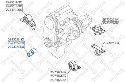 ПОДУШКА ДВИГАТЕЛЯ КРЕПЛЕНИЕ DAEWOO MATIZ 0.8 SOHC 0