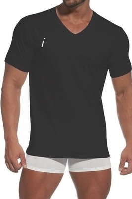 Koszulka męska Cornette Authentic 201 czarna