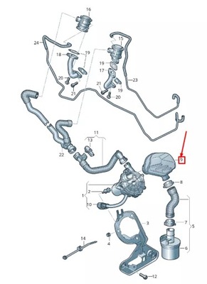 Audi a7 sportback 4g додатковий air насос пульсація damper 4g0129953 фото №1