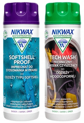 Zestaw Nikwax Tech Wash / Nikwax SoftShell Proof