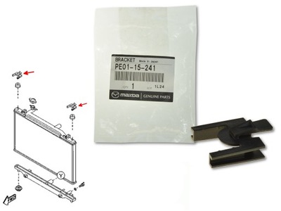 Mazda cx-3 15- верхний кронштейн радиатора фото №1