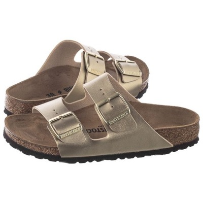 Dámske topánky Šľapky Birkenstock Arizona 1016111 Zlaté