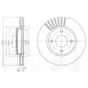 DISKAI STABDŽIŲ DELPHI BG4337 