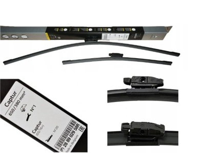 BLADE WIPER BLADES CAPTUR II 2016- FRONT ORIGINAL 650/380 288907266R WITH  