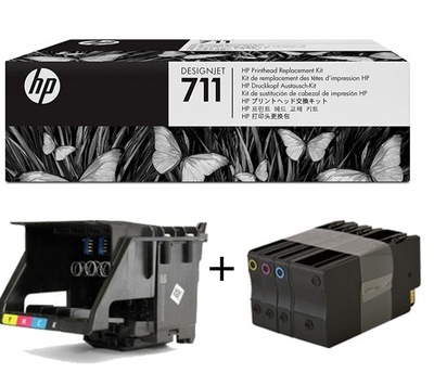 HP głowica 711 C1Q10A DesignJet T120 T130 T520 Wwa